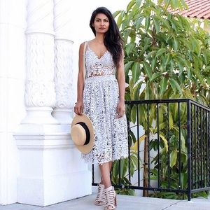 Missguided two piece lace set in XS